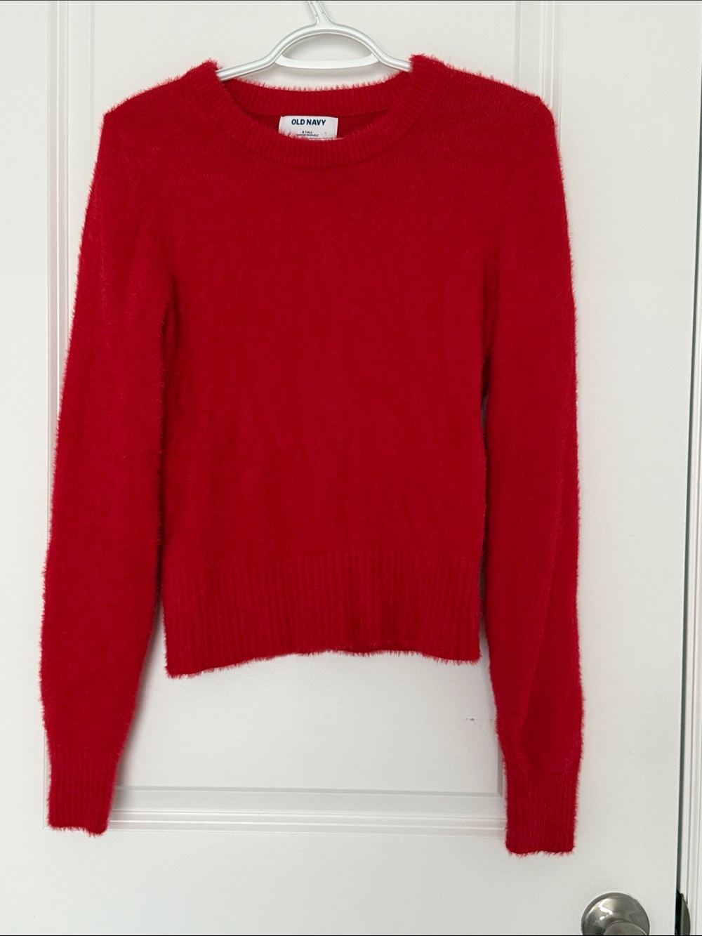 Old navy Small Tall red eyelash sweater